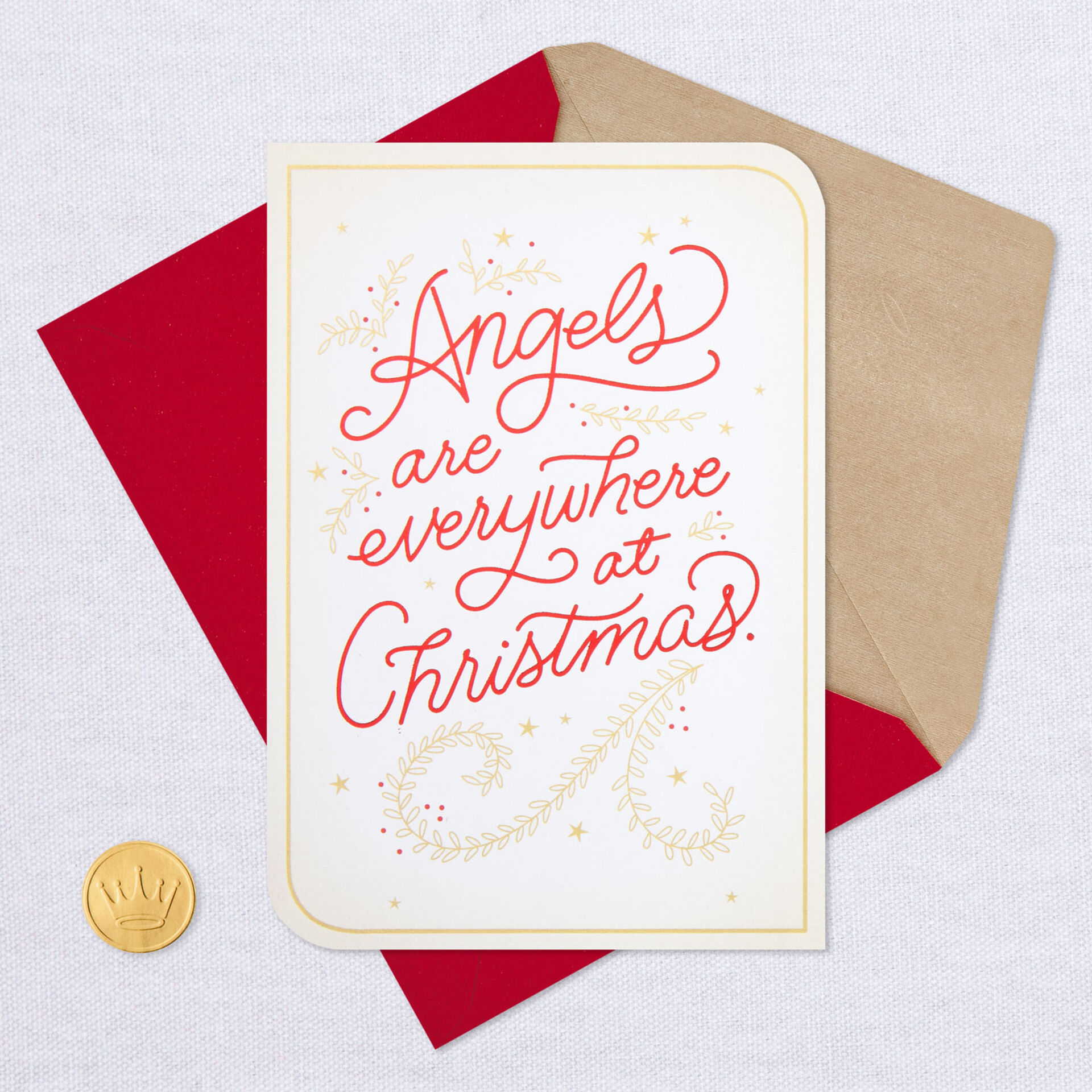 Angels Are Everywhere Sympathy Christmas Card Greeting Cards Hallmark