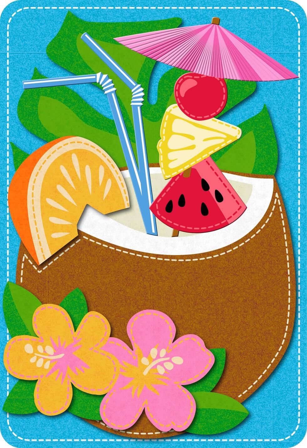 Tropical Drink Mother's Day Sound Card