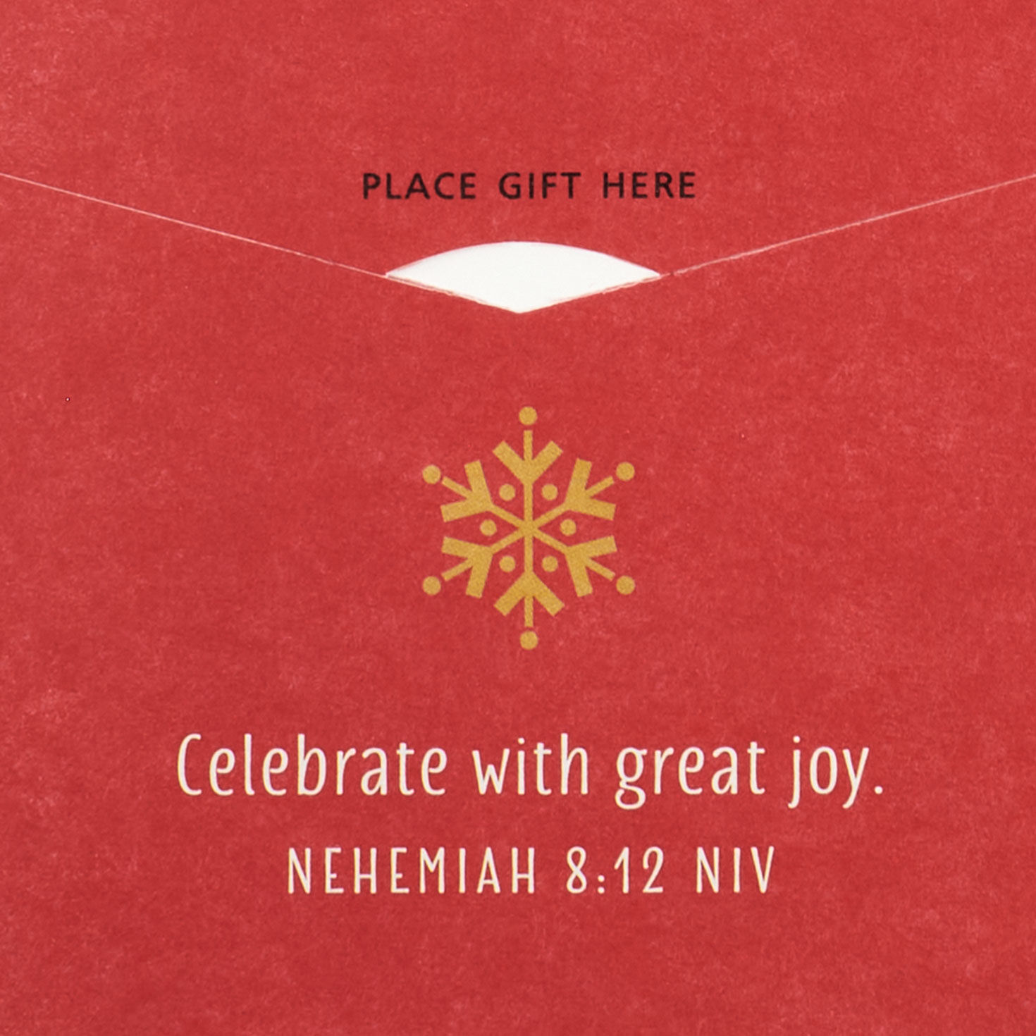 Geometric Religious Money Holder Christmas Card scripture image number 3