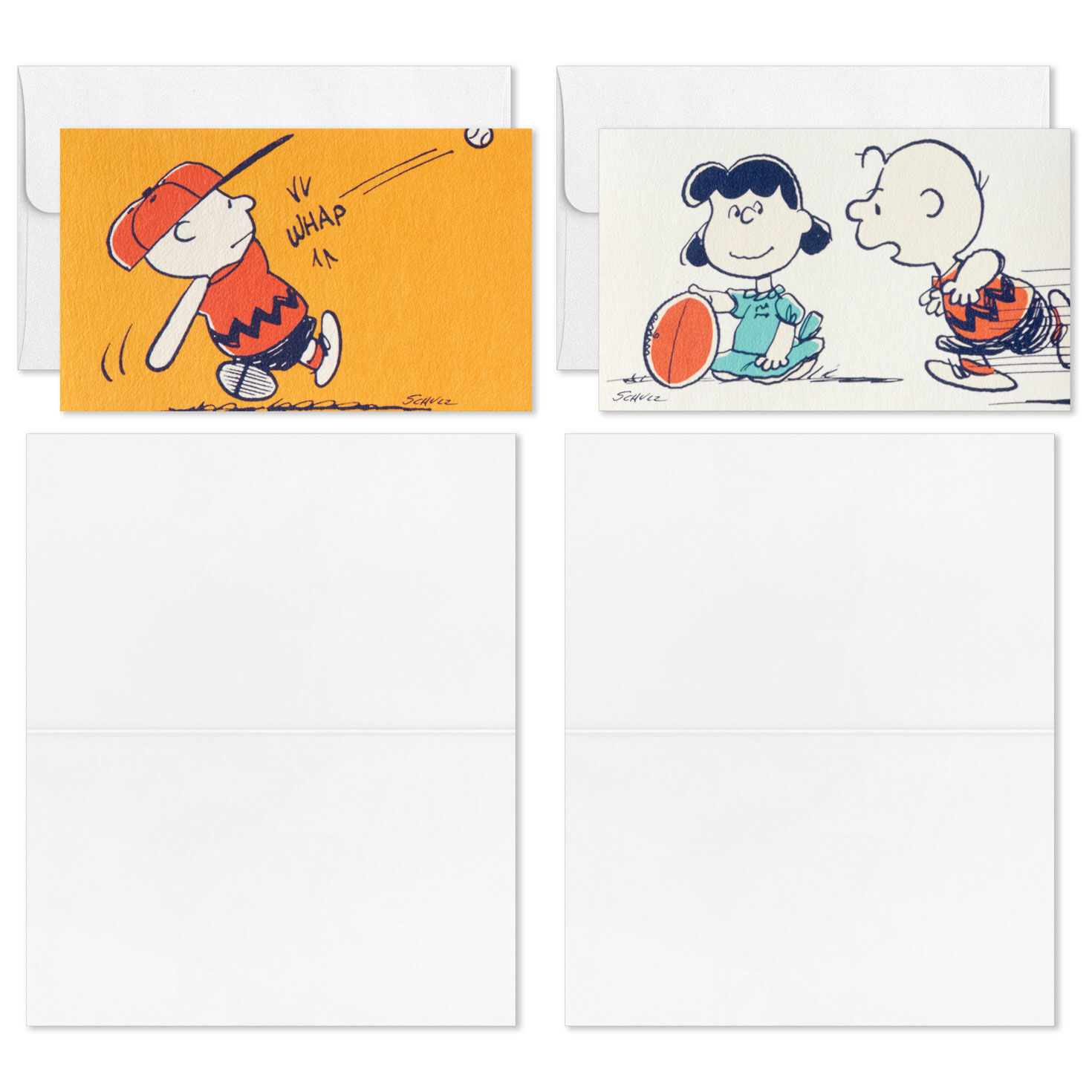 Peanuts Charlie Brown and Snoopy Mini Cards Pack Card Front with open card image number 4