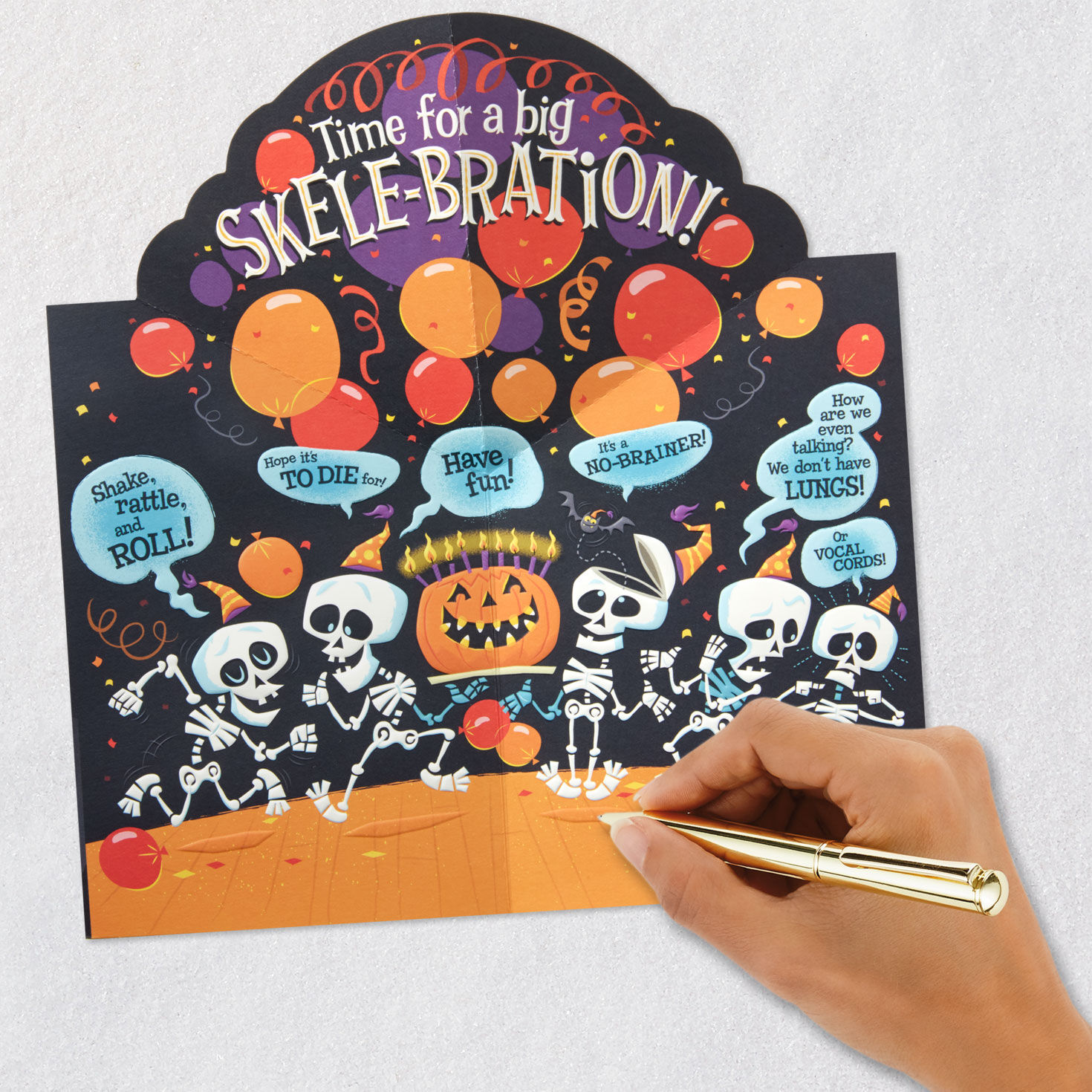 A Big Skele-Bration Pop-Up Halloween Birthday Card for only USD 4.59 | Hallmark