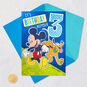 Disney Mickey Mouse and Pluto Third Birthday Card for Kid With Sticker, , large image number 6