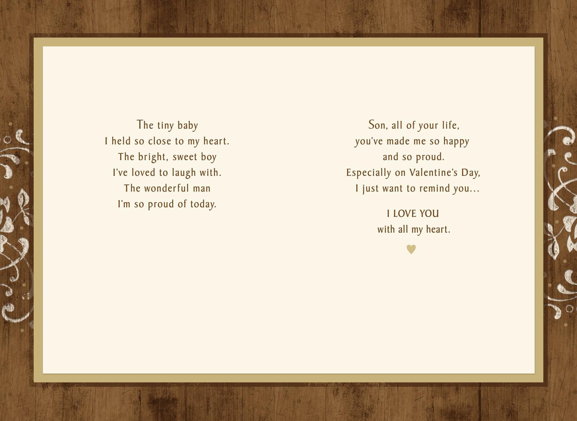 All My Heart Valentine's Day Card for Adult Son