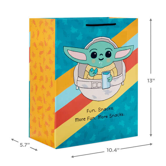 13" Star Wars: The Mandalorian™ Grogu™ in Hover Pram Large Gift Bag, , large image number 3