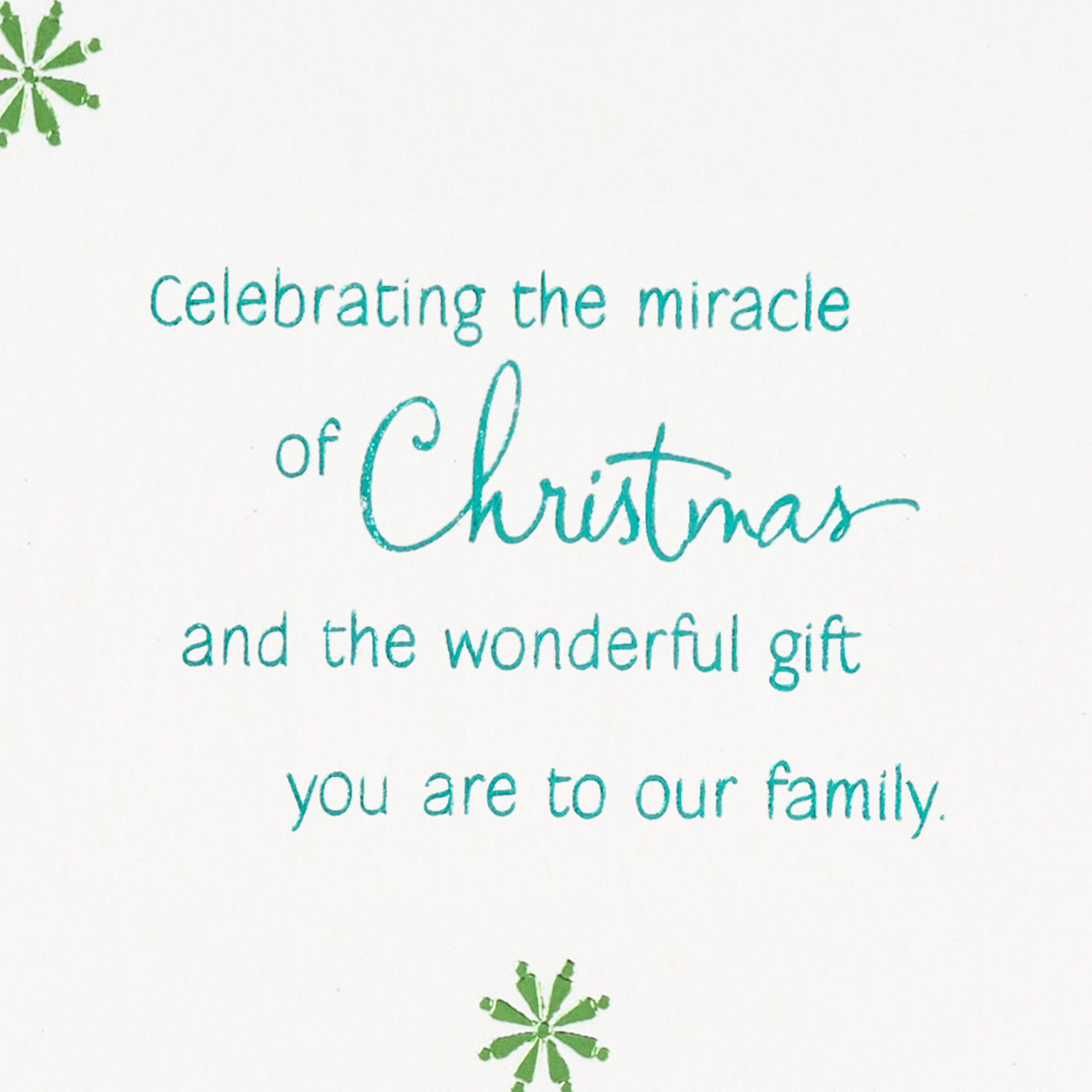 Ornate Tree Christmas Card for Daughter and Family Sentiment image number 3