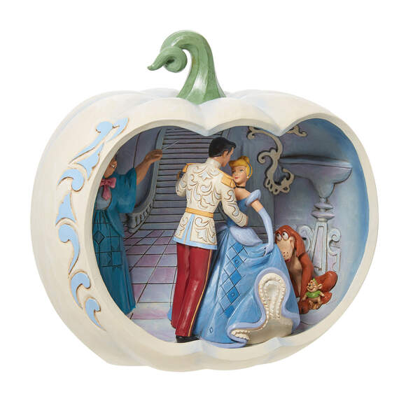 Jim Shore Disney Cinderella Scene in Carved Pumpkin Figurine, 8", , large image number 2