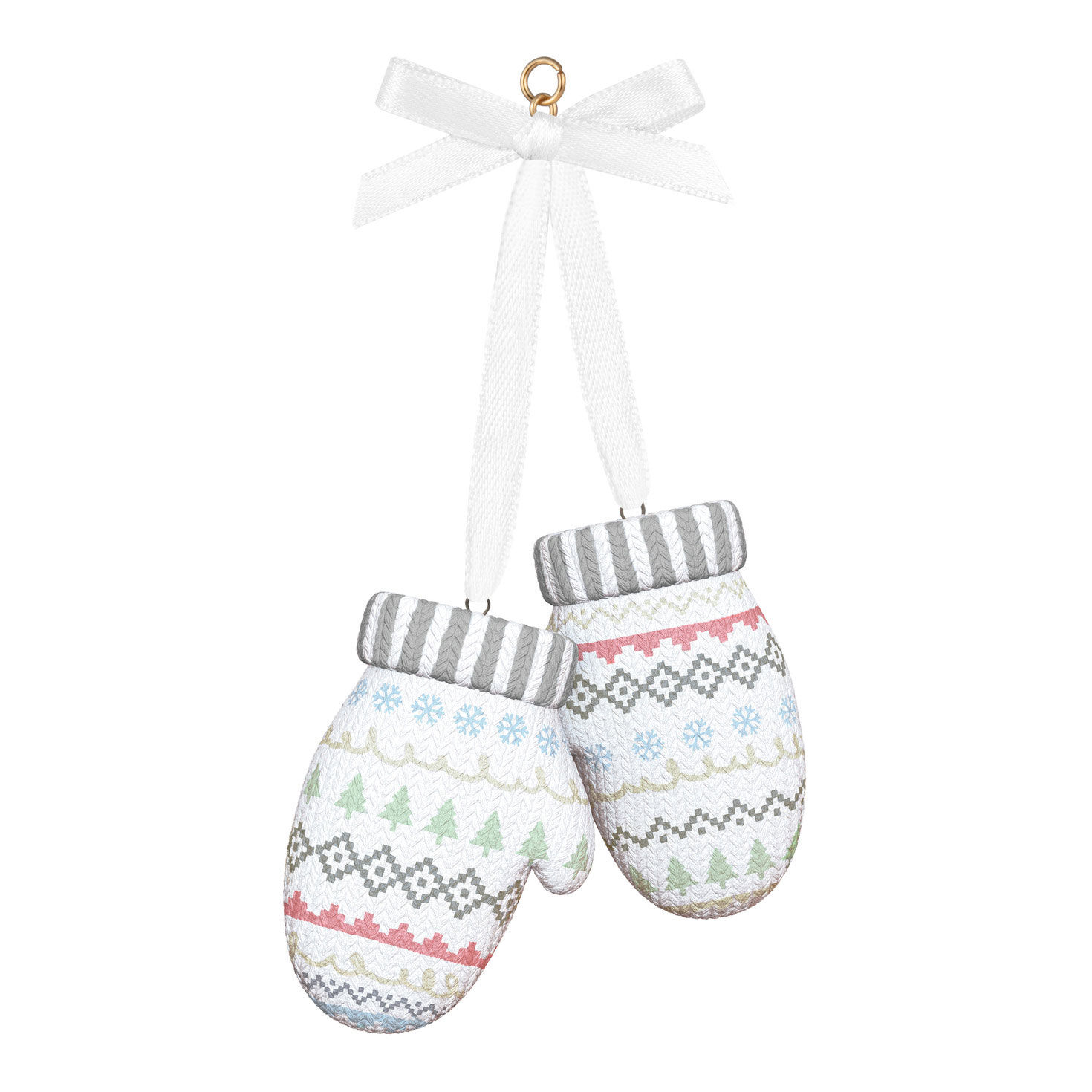 Mittens Our First Christmas 2025 Keepsake Ornament Back image number 6