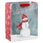 Snowman in Red Scarf and Hat Medium Gift Bag Back image number 6