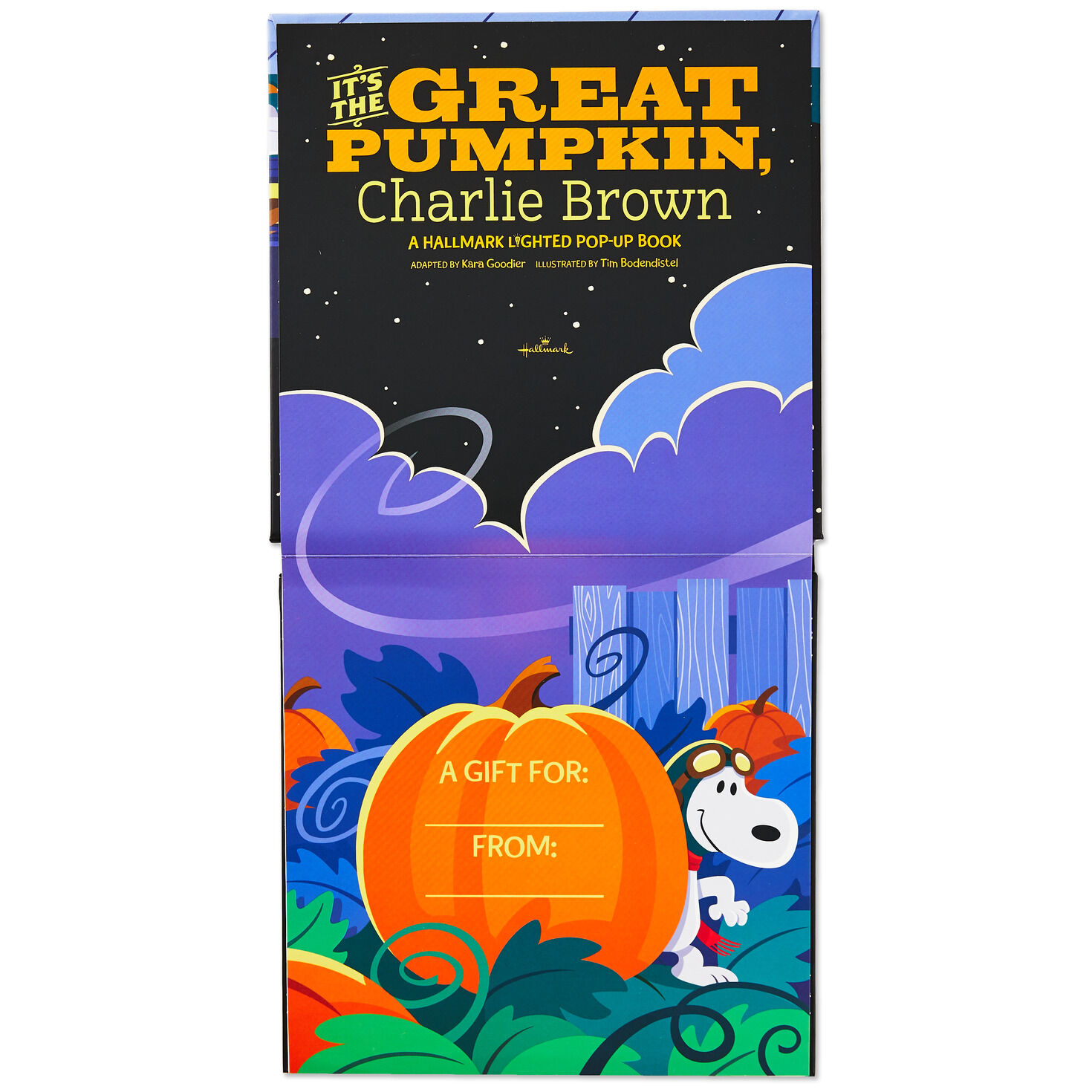 Peanuts® It's the Great Pumpkin, Charlie Brown Lighted Pop-Up Book for only USD 24.99 | Hallmark