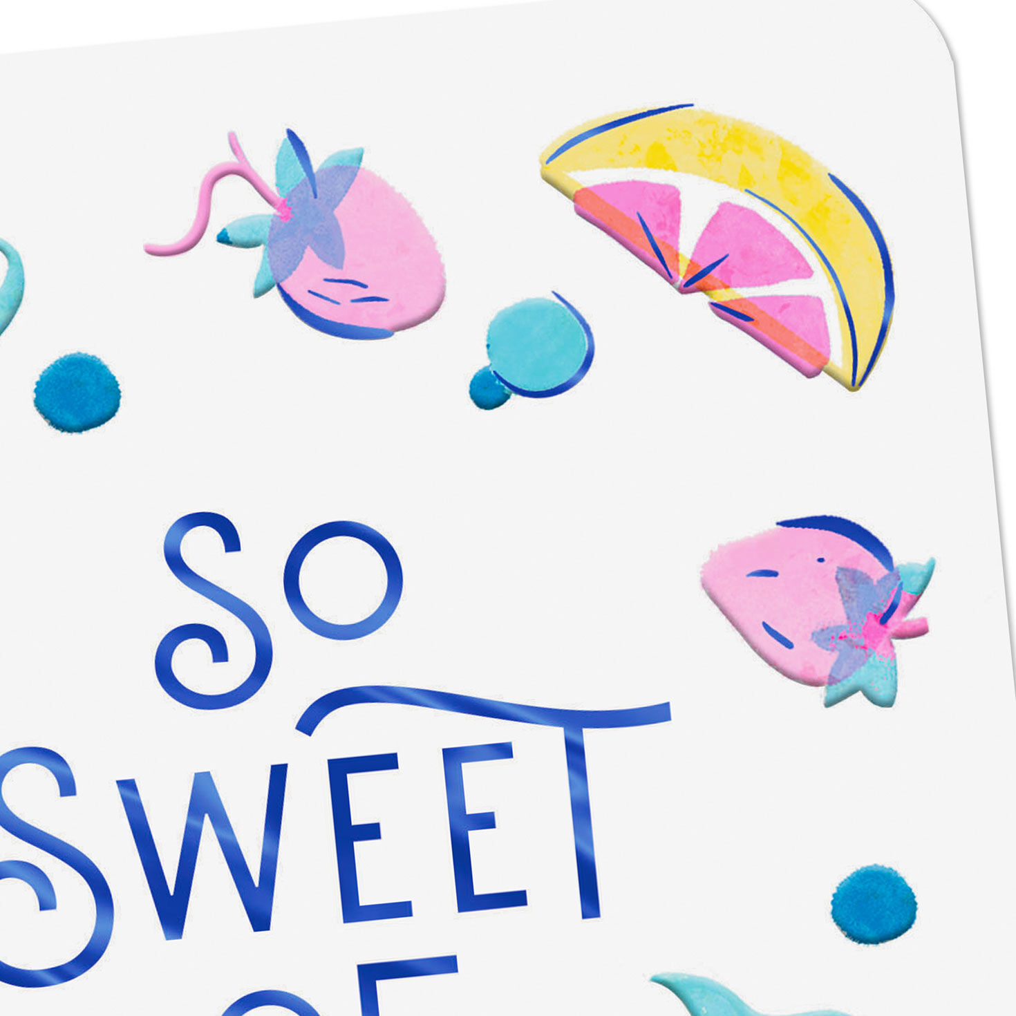 Fruit Icons Thank You Card Card Cover Detail image number 4