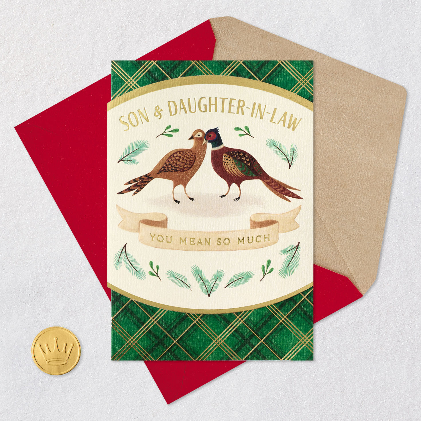 You Mean So Much Christmas Card for Son and Daughter-in-Law for only USD 5.99 | Hallmark