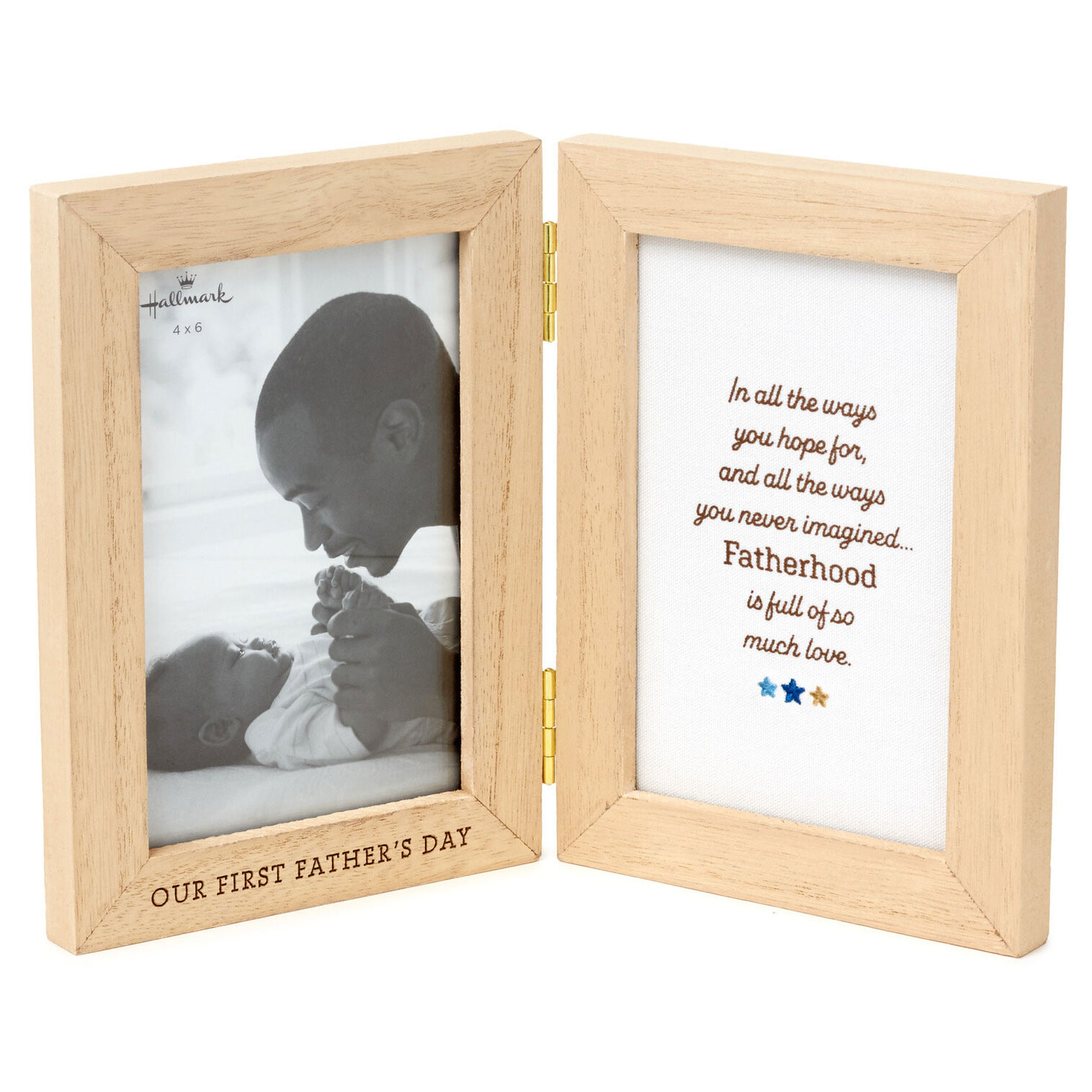 A wooden frame with two sides