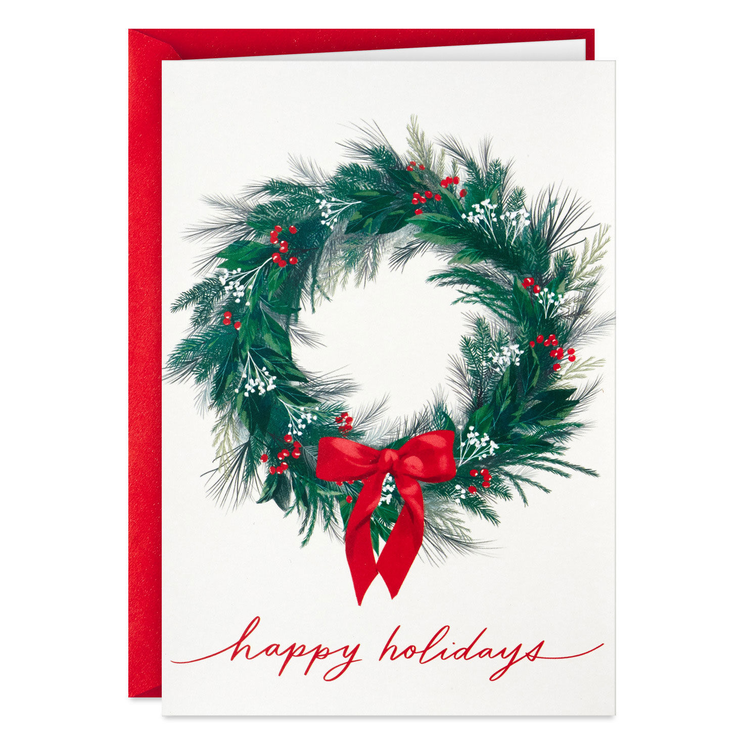 Greenery Wreath Pine-Scented Boxed Christmas Cards, Pack of 12 for only USD 20.49 | Hallmark