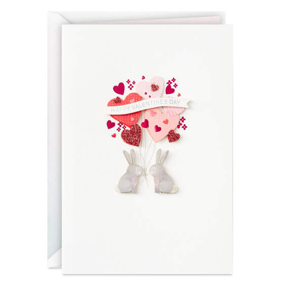 Somebunny Who's Loved Valentine's Day Card, , large image number 1