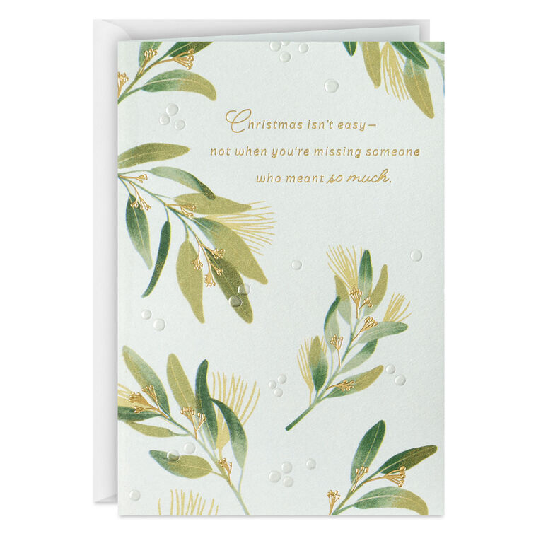 Wishing You Small Joys to Brighten the Dark Spaces Christmas Sympathy Card