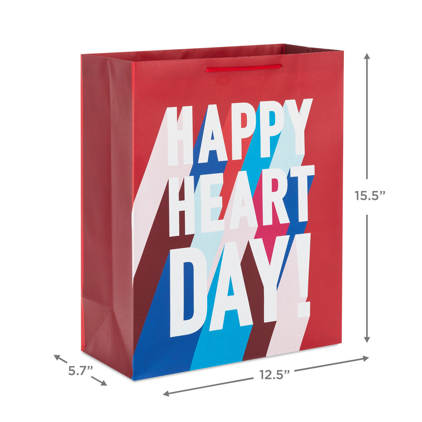 15.5" Happy Heart Day 2-Pack Assorted Extra-Large Gift Bags, , large image number 3