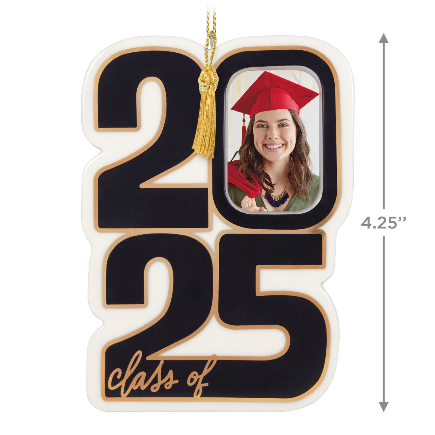Class of 2025 Frame Personalized Ornament measurement image number 3