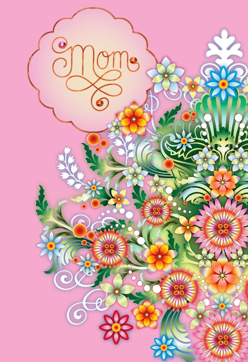 Catalina Estrada Floral Burst Mother's Day Card