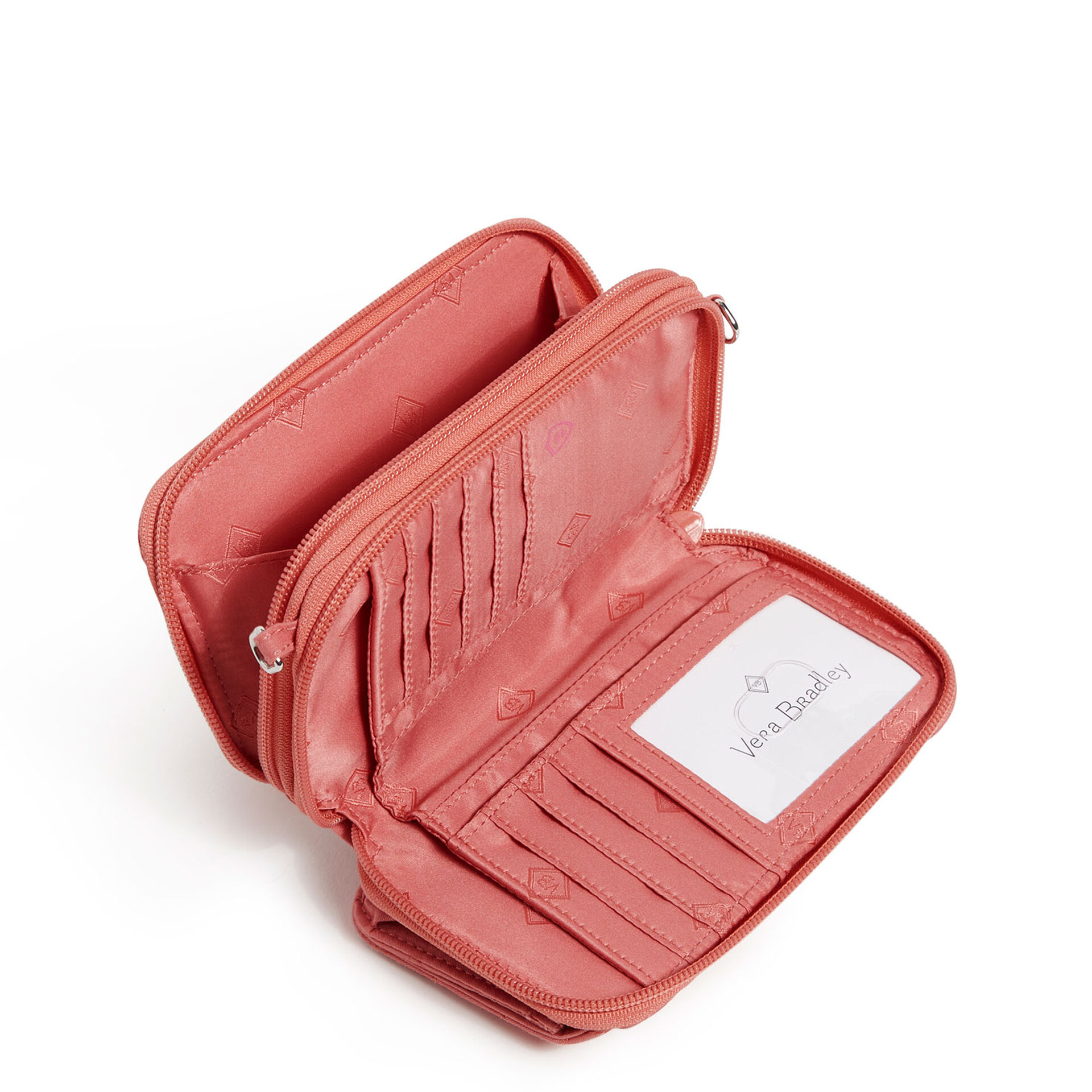 Vera Bradley RFID AllinOne Crossbody Purse in Terra Cotta Rose