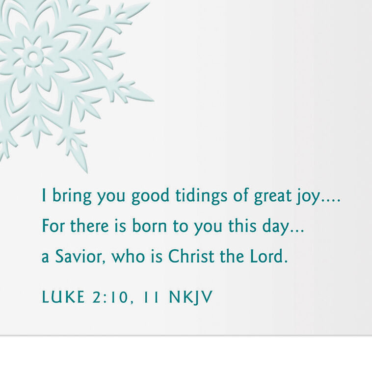 Happy Snowman Religious Grandson Christmas Card scripture image number 3