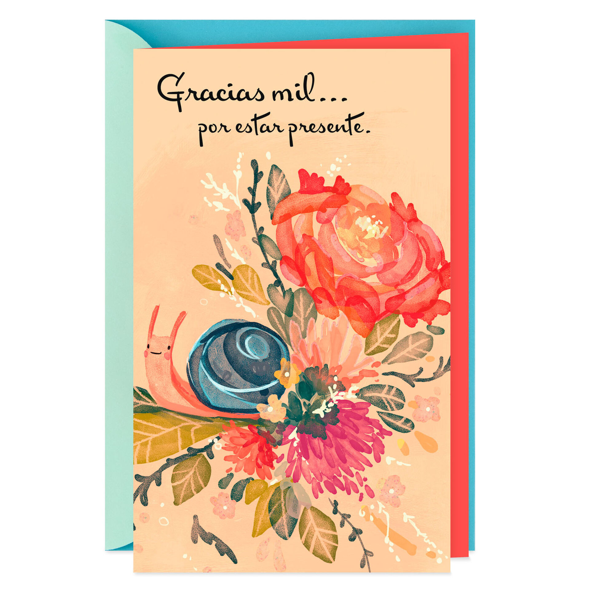 Appreciate Your Being There Spanish Language Thank You Card