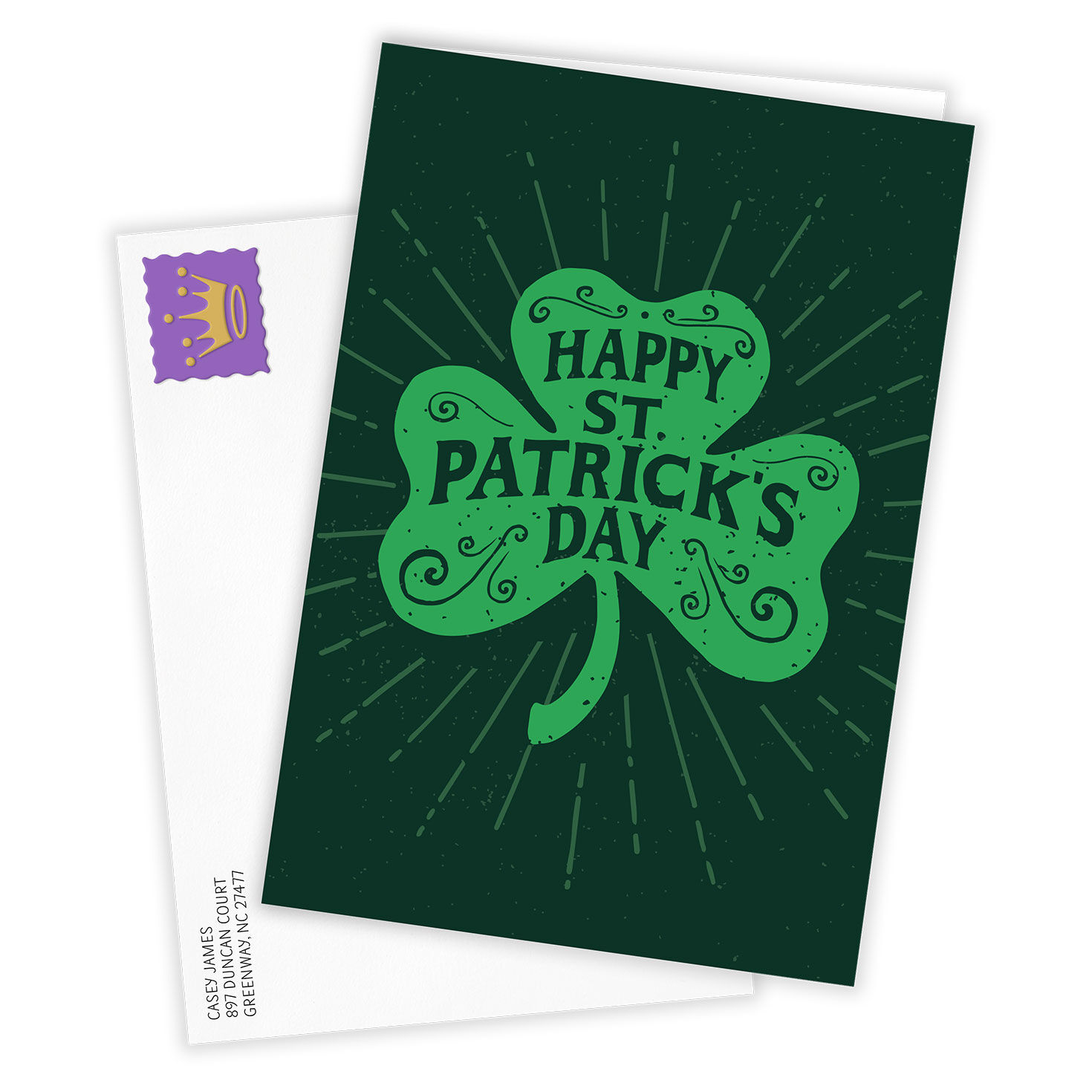 Hope Your Heart's Filled With Light Custom St. Patrick's Day Card, , large image number 2