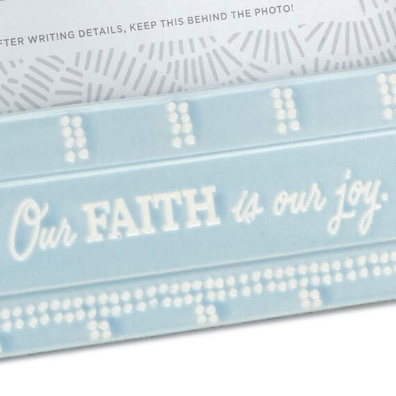 Our Faith Is Our Joy Picture Frame, 4x6, , large image number 3
