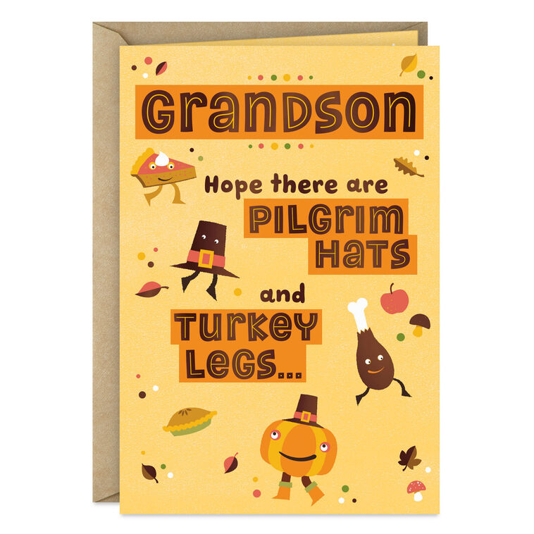 Lots of Smiles Thanksgiving Card for Grandson