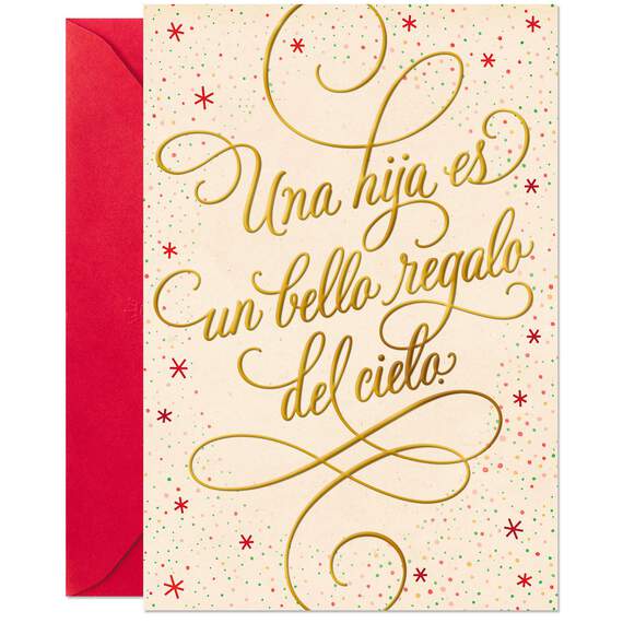 Gift From Heaven Spanish-Language Christmas Card for Daughter, , large image number 3