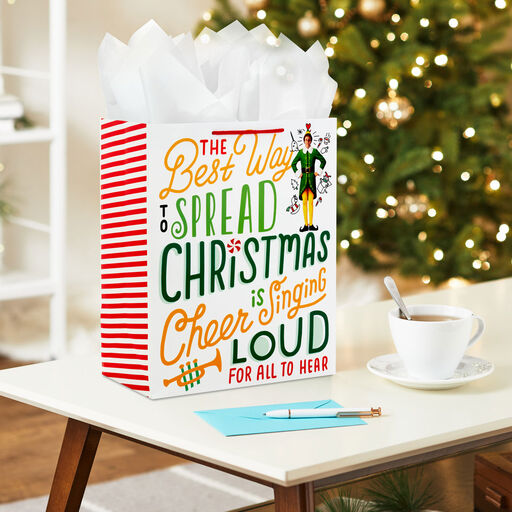 13" Buddy the Elf™ Christmas Cheer Large Gift Bag, 