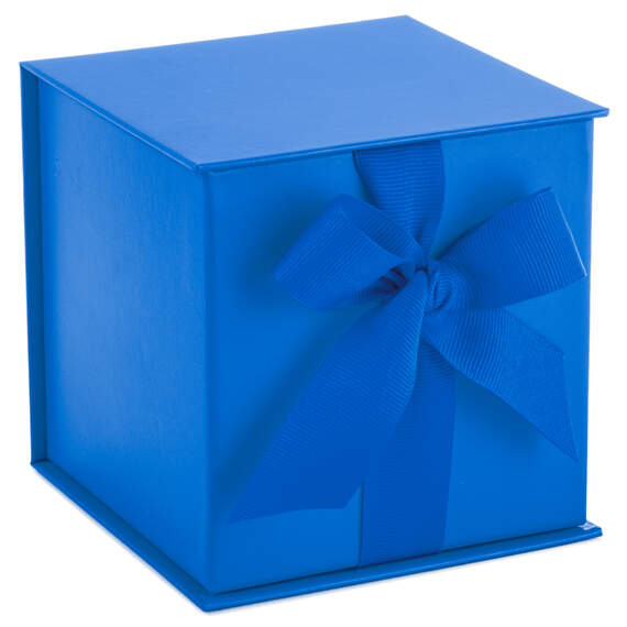 Royal Blue Small Gift Box With Shredded Paper Filler