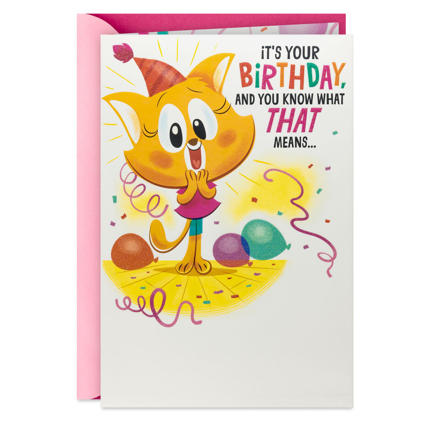 Dance Party Animals Musical Pop-Up Birthday Card for Kids