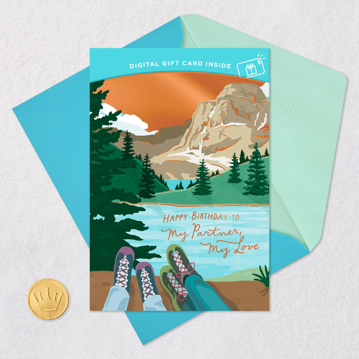 My Partner, My Love Gift Card Greeting Romantic Birthday Card, , large image number 8