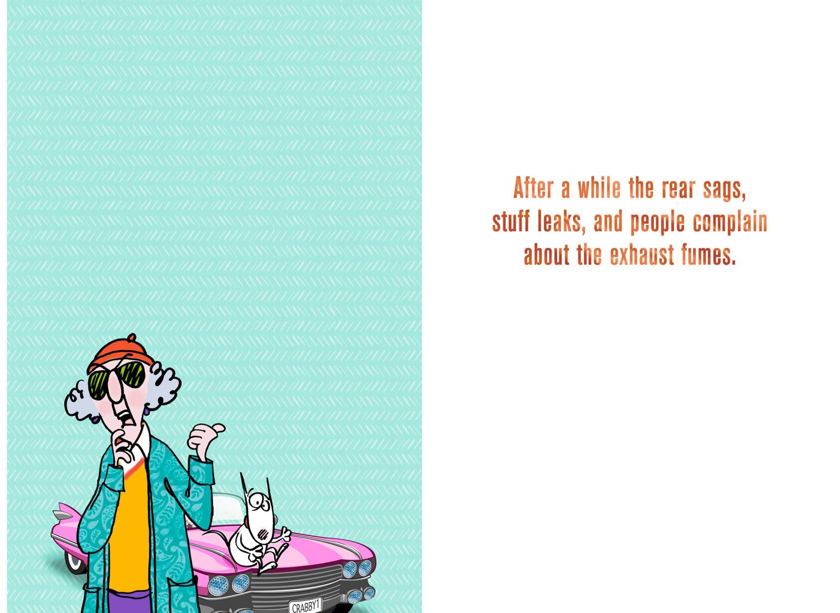 Maxine™ Like a Classic Car Funny Birthday Card