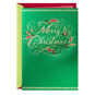 Green and Gold Christmas Card Card Front image number 1