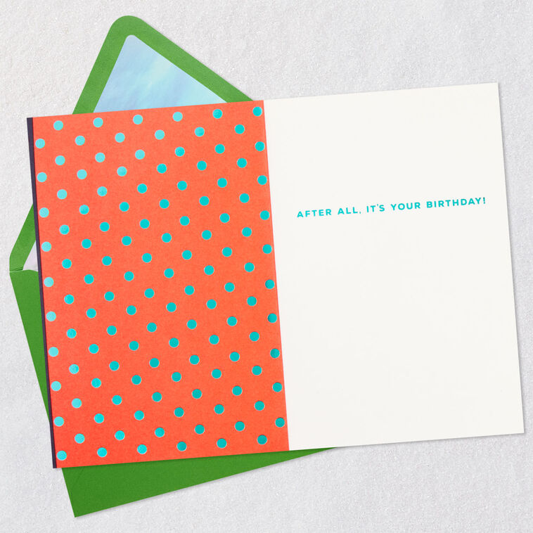 Party Noisemakers Birthday Card Open card with envelope image number 3