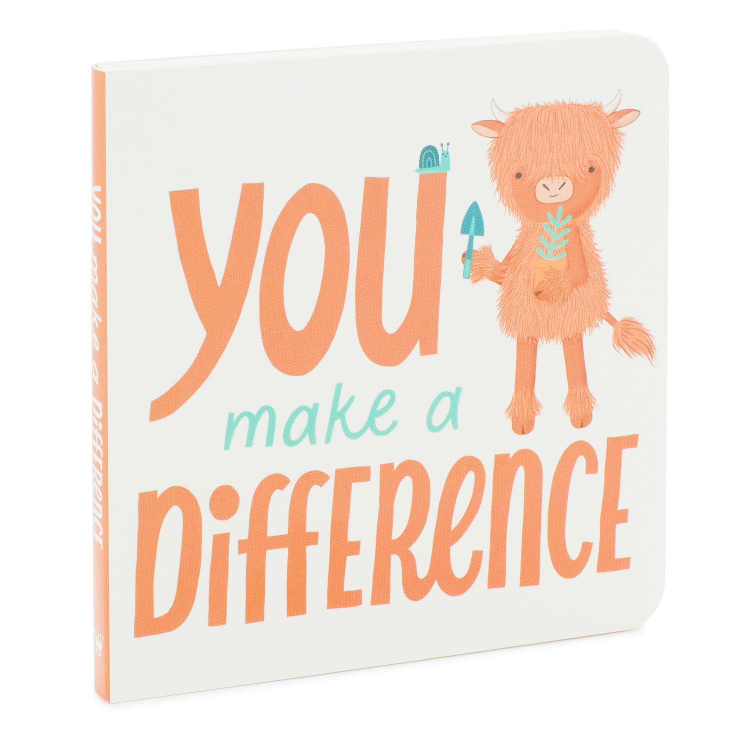 MopTops Highland Cow Stuffed Animal With You Make a Difference Board Book, , large image number 4