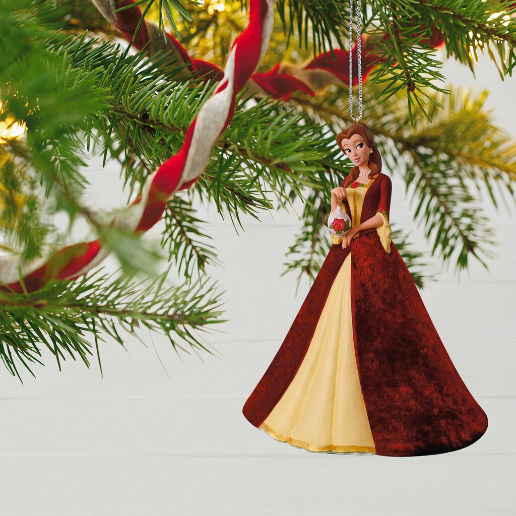 Disney Beauty And The Beast Christmas Belle Porcelain Ornament Disney Beauty And The Beast Christmas Belle Porcelain Ornament