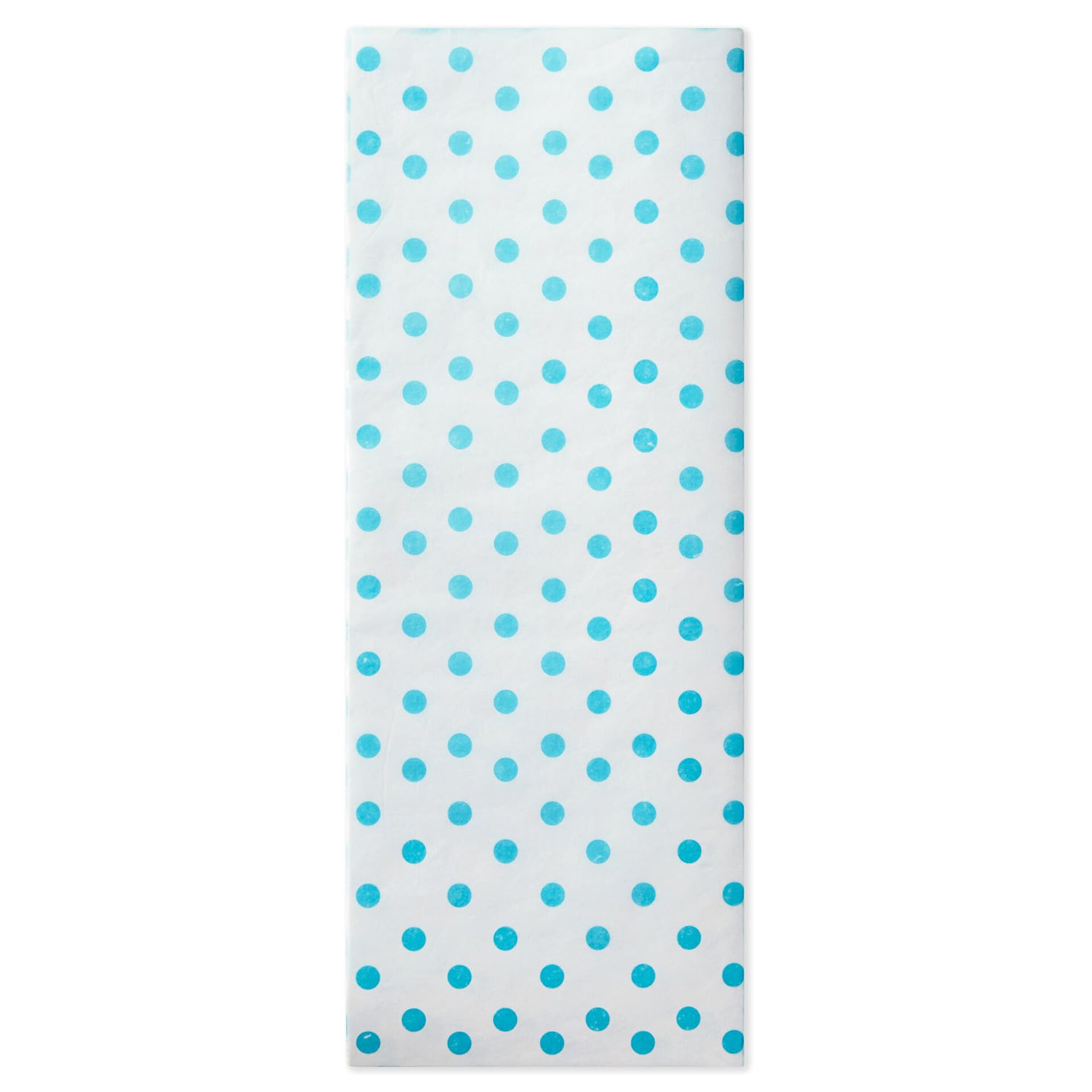 Aqua Blue Polka Dots Tissue Paper, 6 sheets Tissue Hallmark