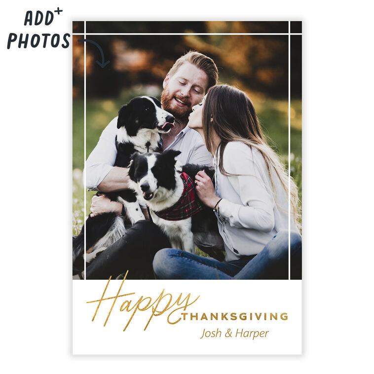 Elegant Gold Happy Thanksgiving eCard, , large image number 2