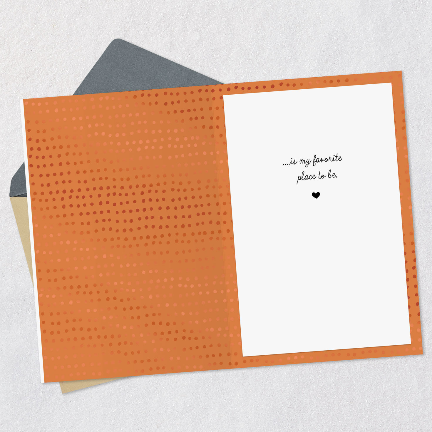 Cuddling Hound Dog Puppies Love Card Open card with envelope image number 3