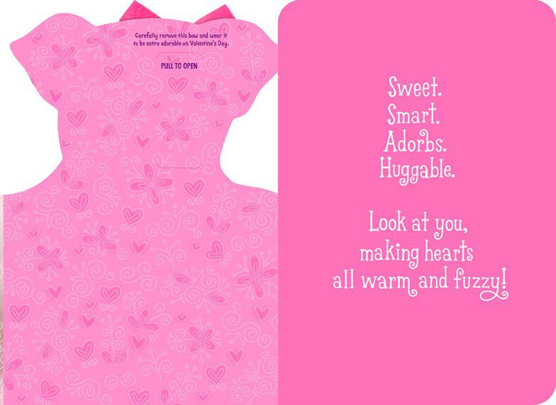 Puppy With Removable Bow Valentine's Day Card