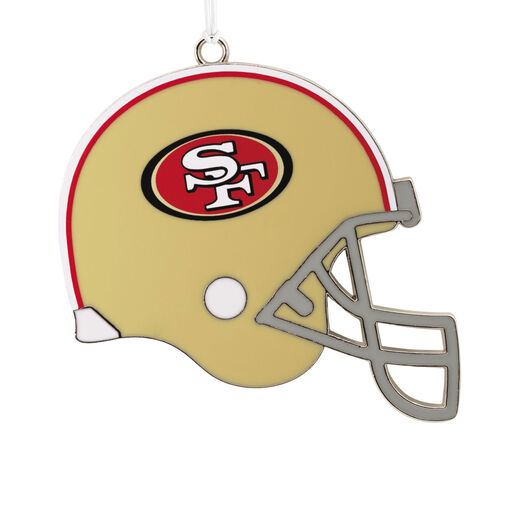 NFL San Francisco 49ers Football Helmet Metal Hallmark Ornament, 