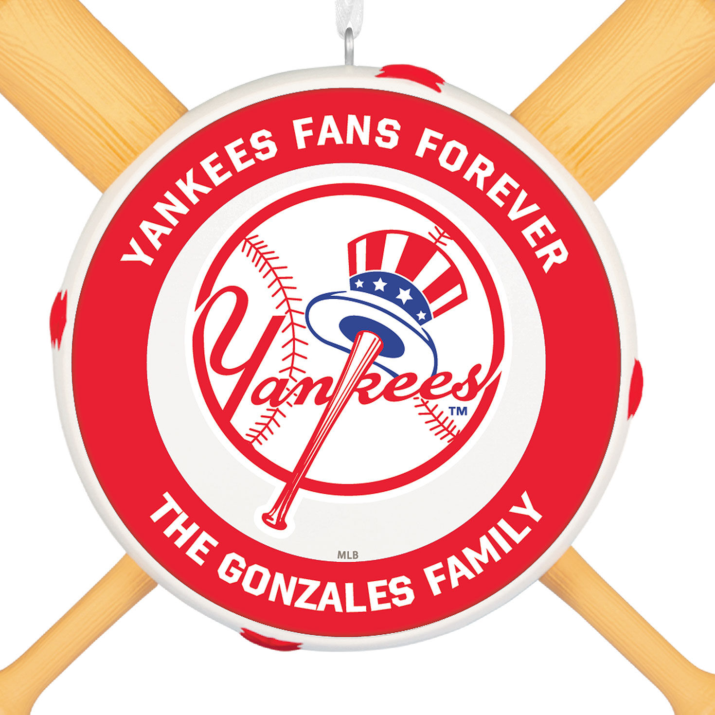 MLB New York Yankees™ Baseball Personalized Ornament