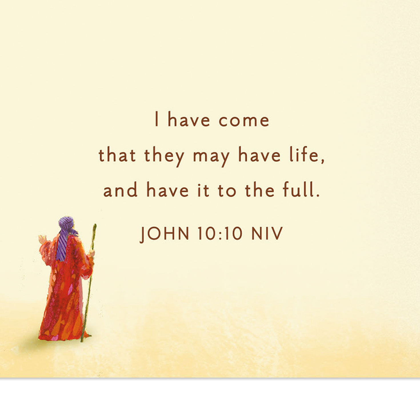 Simple Manger Religious Christmas Card for Pastor scripture image number 3