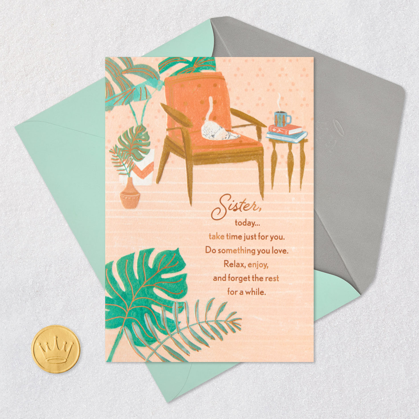 Relax and Enjoy Birthday Card for Sister, , large image number 5