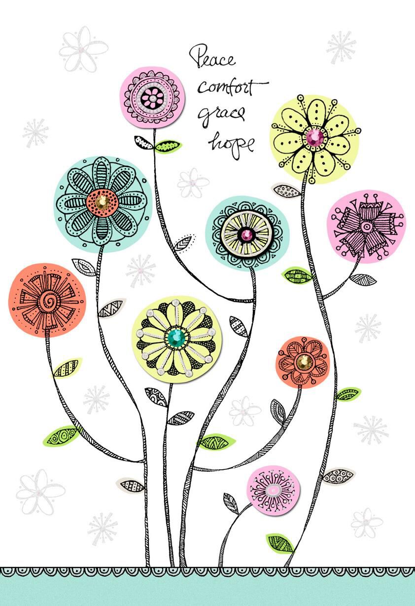 Peace Comfort Grace Hope Encouragement Card