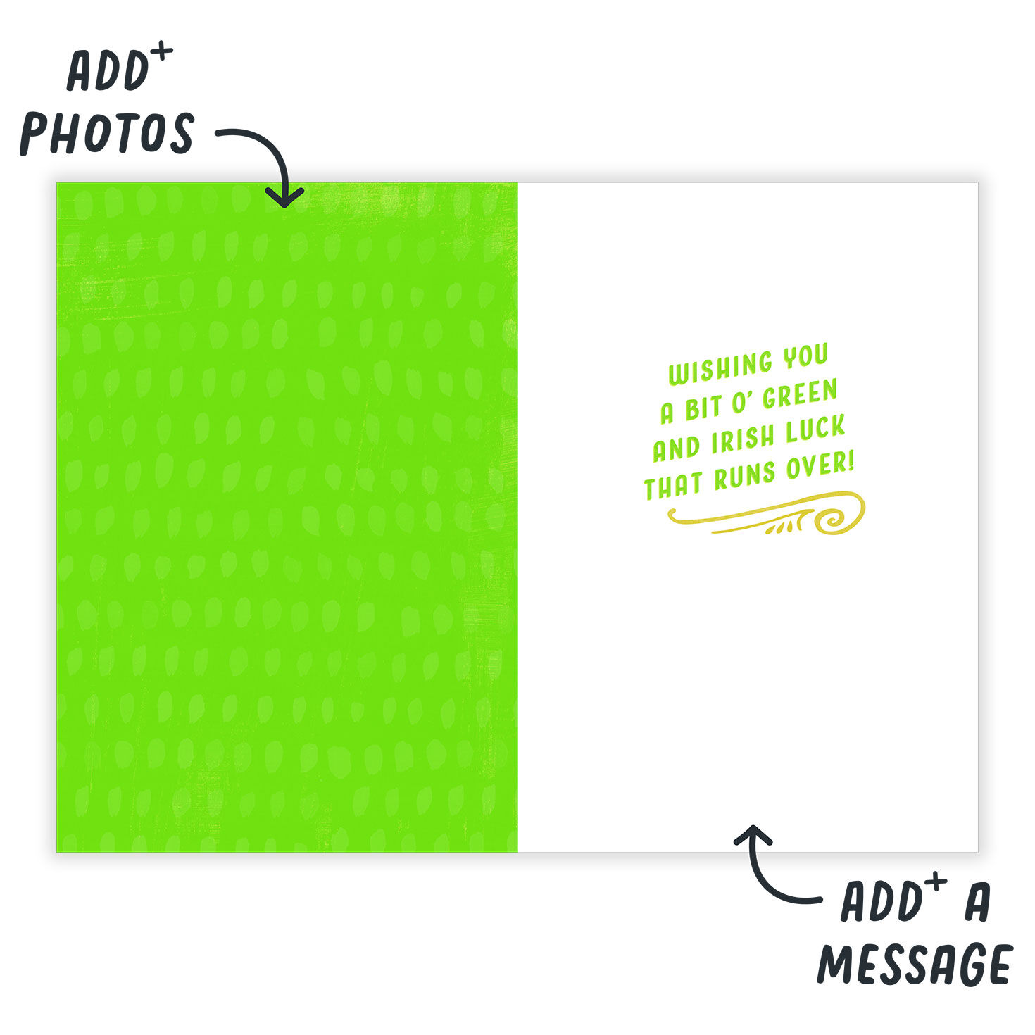 Fun Lettering on Green Personalized St. Pat's Card  image number 9