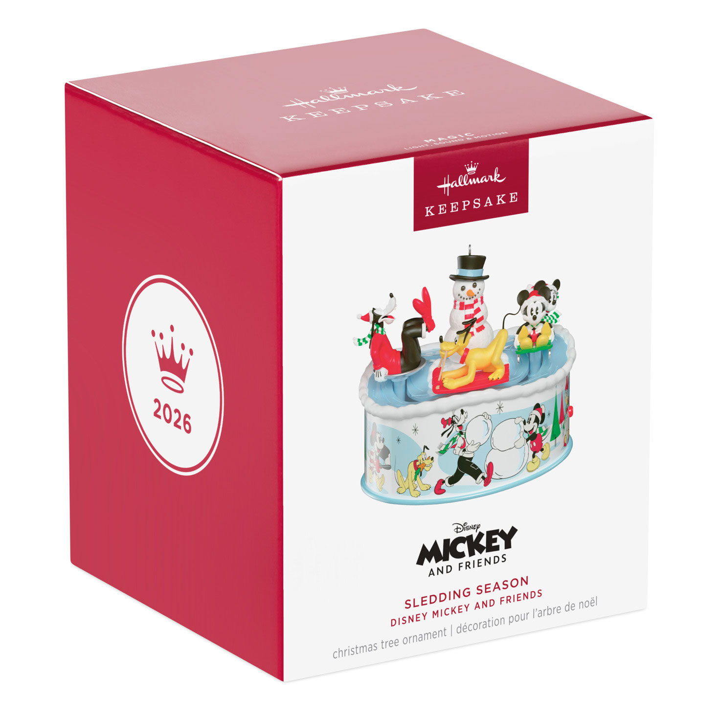 Mickey and Friends Sledding Keepsake Ornament package front image number 7