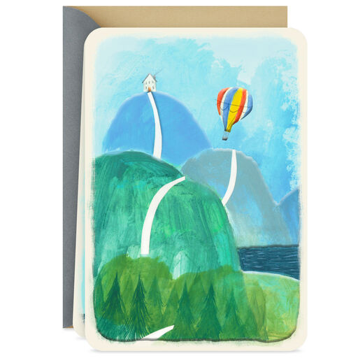 Hot Air Balloon Blank Card, 